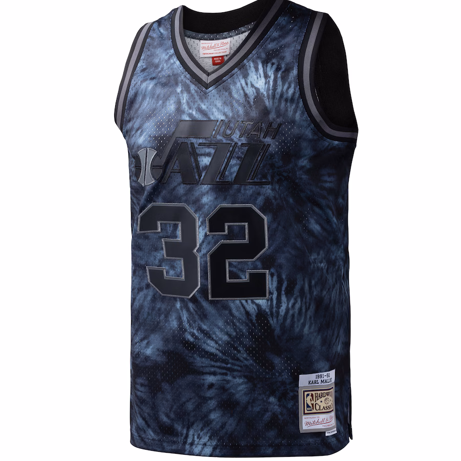 Karl Malone, Utah Jazz, 1991/92 Teinture en Masse, Noir
