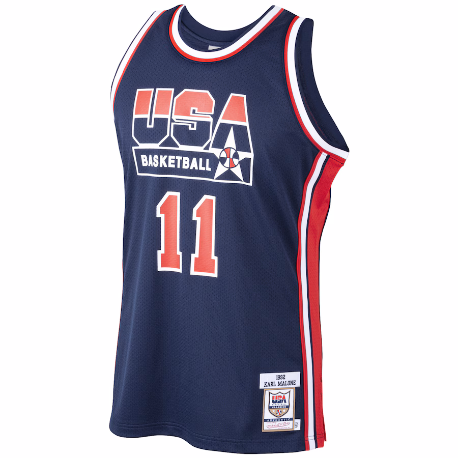 Karl Malone, US-amerikanisches Basketballteam, 1992 Dream Team, Marineblau